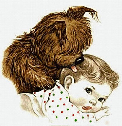 Новый процесс «Малыш и щенок» №101696