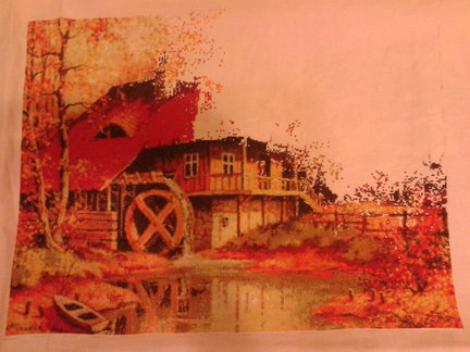 Мой новый процесс «Мельница в осеннем лесу» №104758