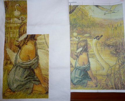 Девочка и лебедь №113407