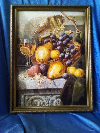 Натюрморт с виноградом и грушами №113750