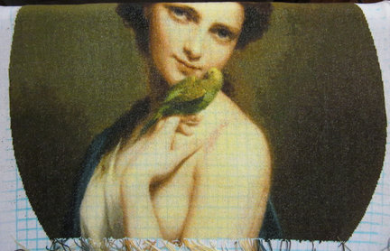 ГК «Красотка с попугаем» №123576