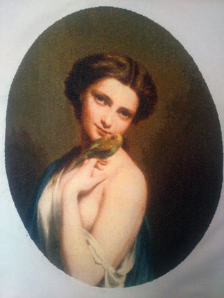 ГК «Красотка с попугаем» №124088