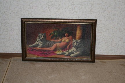 Клеопатра с белыми тиграми №124152