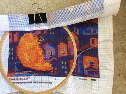 Ирисы (моя первая вышивка с сайта) №124809