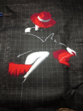 Дама в красной шляпе №127693