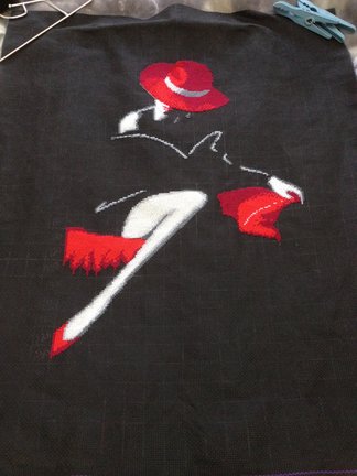 Дама в красной шляпе №127797