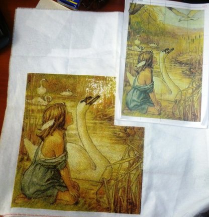 Девочка и лебедь №127811