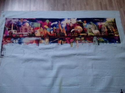 Частые одиночные крестики из блендов на мелкой канве №134776