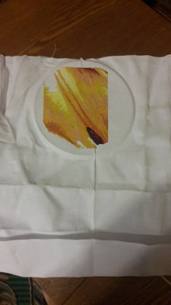 Пара павлинов на черной канве №138137