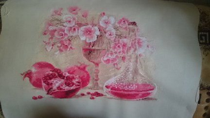 Схемка Риолис Розовый гранат 1618 №143510