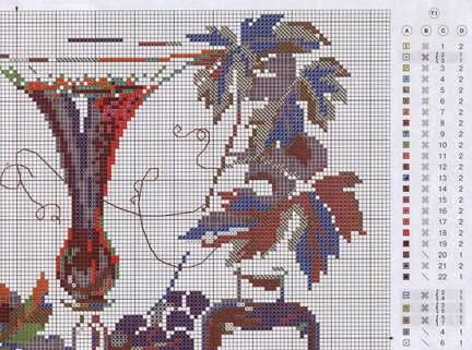 Чёрная канва (разные наборы + схемы) №157302