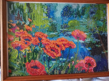 Творчество бабушки. Алмазная вышивка (мозайка, живопись). №158628