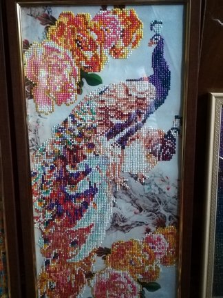 Творчество бабушки. Алмазная вышивка (мозайка, живопись). №158629