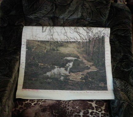 По картине Карла Вебера «Холодный ручей» №159168