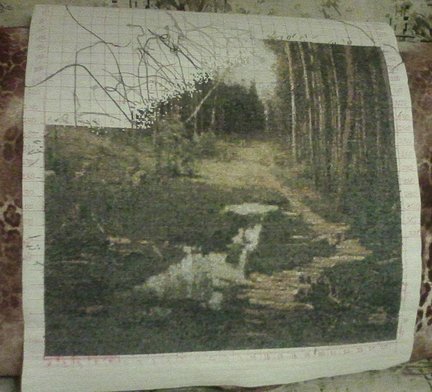 По картине Карла Вебера «Холодный ручей» №160250