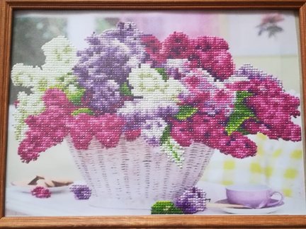 Творчество бабушки. Алмазная вышивка (мозайка, живопись). №162953