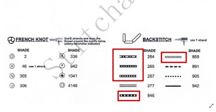 Варианты швов Backstitch №163708