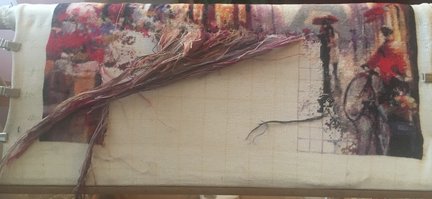 Апрель в Париже. Схема с Алиэкспресс. First Lady cross. №163810