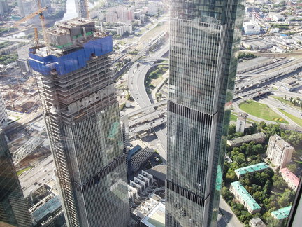 Башня Федерация, Москва-Сити. Вид с 89-го этажа на Москву. №165183