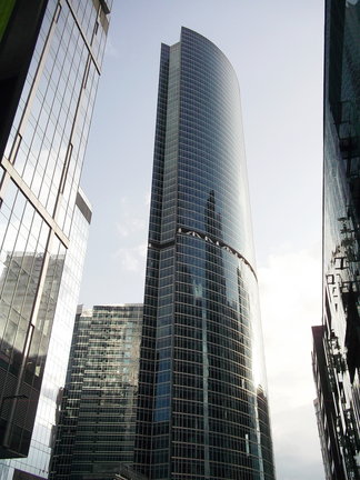 Башня Федерация, Москва-Сити. Вид с 89-го этажа на Москву. №165219