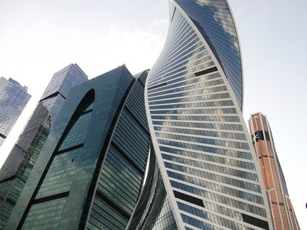 Башня Федерация, Москва-Сити. Вид с 89-го этажа на Москву. №165227