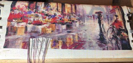 Апрель в Париже. Схема с Алиэкспресс. First Lady cross. №166079