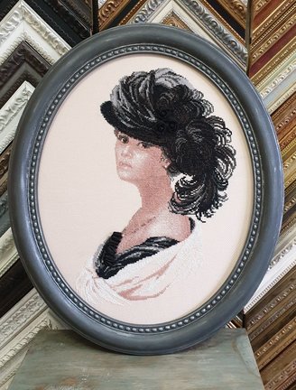 Оформление вышивок «Бархатный вечер» и «Сиреневый вечер» №169833