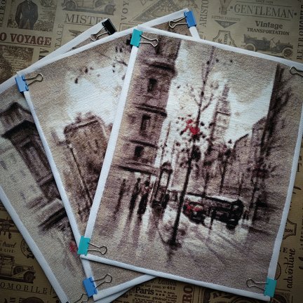 Триптих «Городские зарисовки» №170517