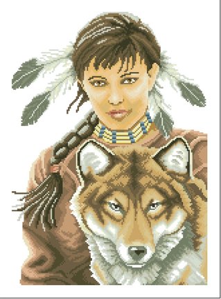 Ищу схему Lanarte 35069 Индейские мотивы. №171869