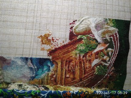 Как я в процессе вышивки корректирую схему №175994