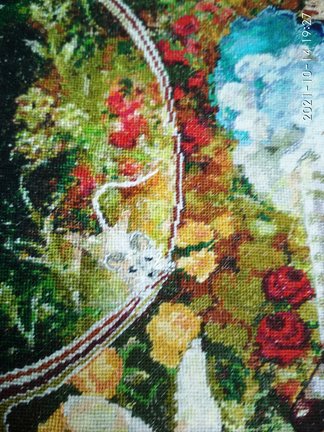 Как я в процессе вышивки корректирую схему №177055