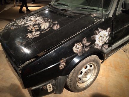 Необычная вышивка по металлу. Это круто!! №179494