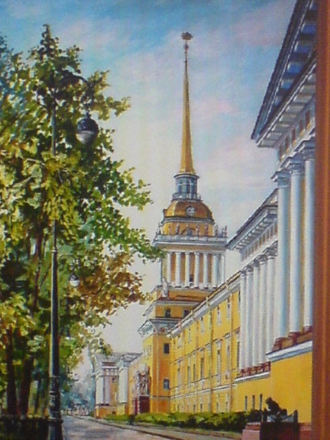 адмиралтейство - санкт-петербург, пейзаж, город - оригинал