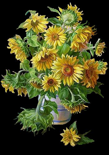 Подсолнухи - подсолнух, цветы, подсолнухи, панно, полевые цветы - оригинал