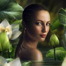 Схема вышивки «речная фея»