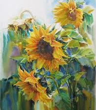 Схема вышивки «подсолнухи»