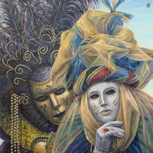 Схема вышивки «маски»