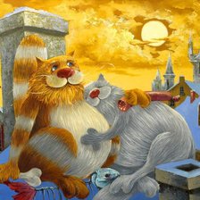 Схема вышивки «Коты Антона Горцевича»