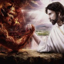 Схема вышивки «поединок»