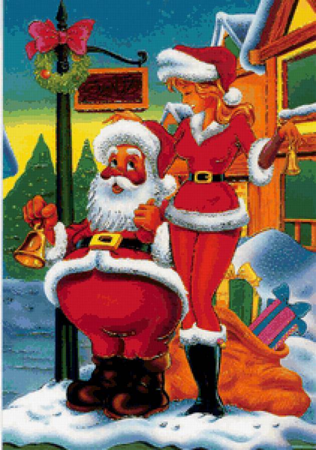 дед мороз и снегурочка - предпросмотр