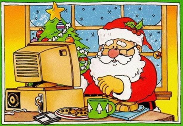 дед мороз у компа - оригинал