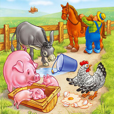 Схема вышивки «на ферме»