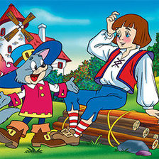 Схема вышивки «кот в сапогах-1»