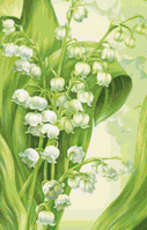 Ландыши - подушка, цветы, весенние цветы, ландыш, ландыши - предпросмотр