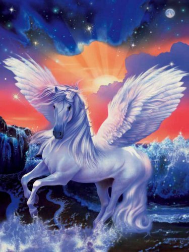 пегас - животные, пегас, лошадь, крылатая лошадь - оригинал