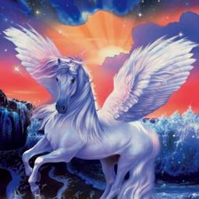 Схема вышивки «пегас»