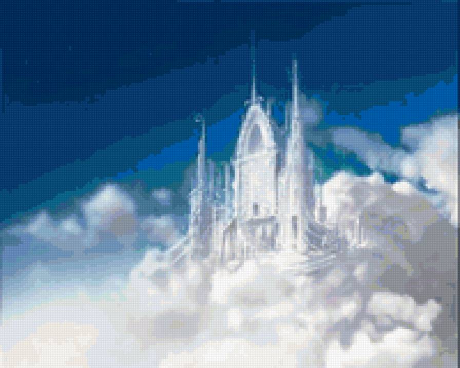 замок в облаках - облака, замок - предпросмотр