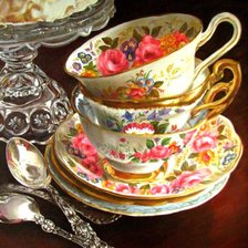 Схема вышивки «Чаепитие»