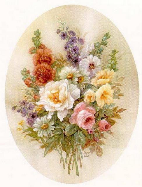 Нежный букет - цветы - оригинал