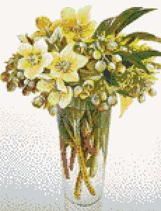 Весенние цветы - цветы в вазе - оригинал